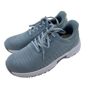 Orthofeet Kita Hands-Free Sneakers‎ Blue Women 6B Arch Support Water Repellant